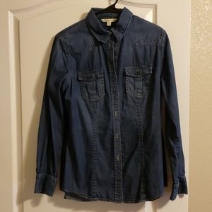 CAbi denim long sleeved shirt